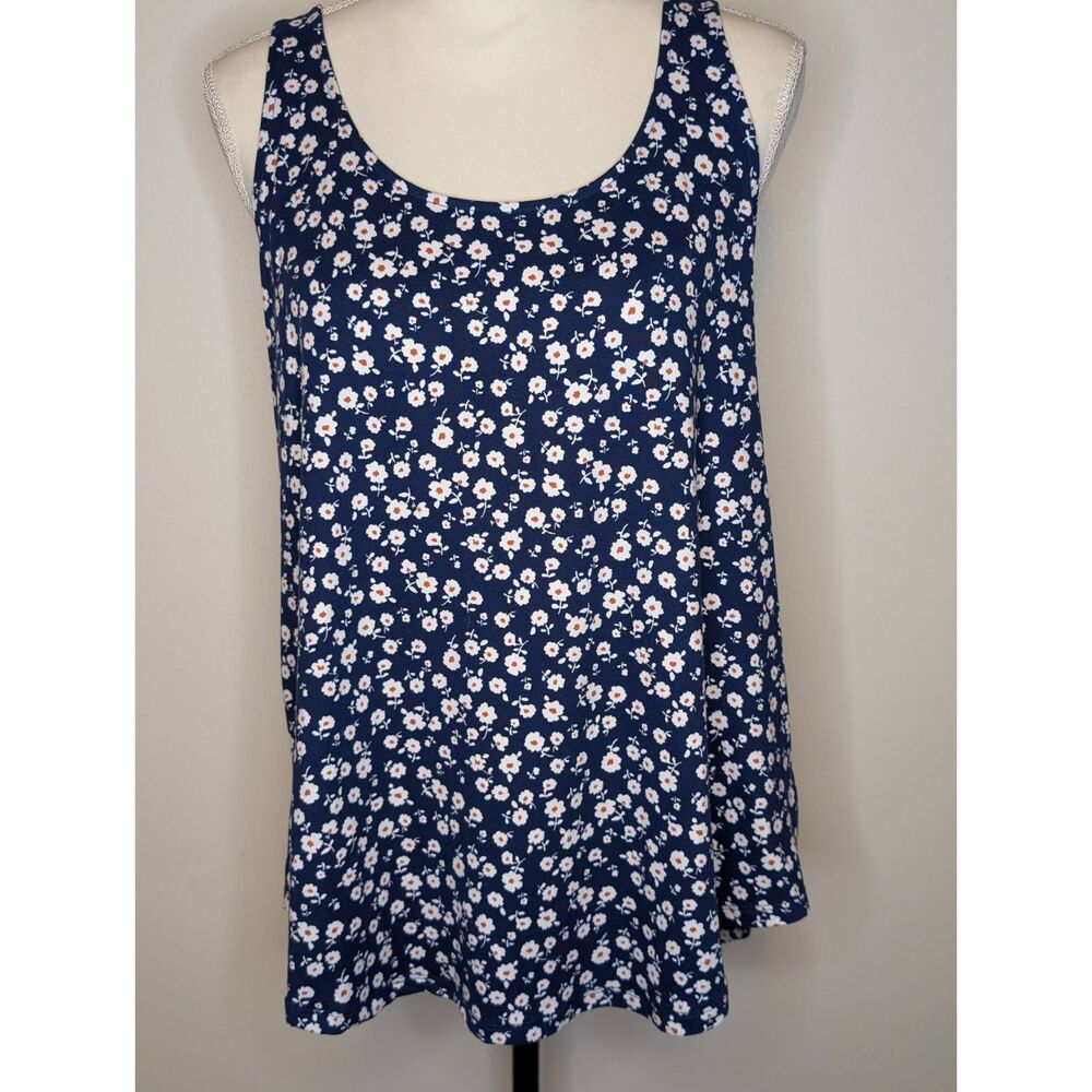🌸 Zenana Navy Blue Ditsy Floral Tank Top 🌸